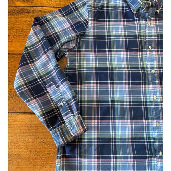 Mens Ralph Lauren Classic Fit Multi Color Plaid Long Sleeve Button Down Shirt XL - Picture 5 of 10